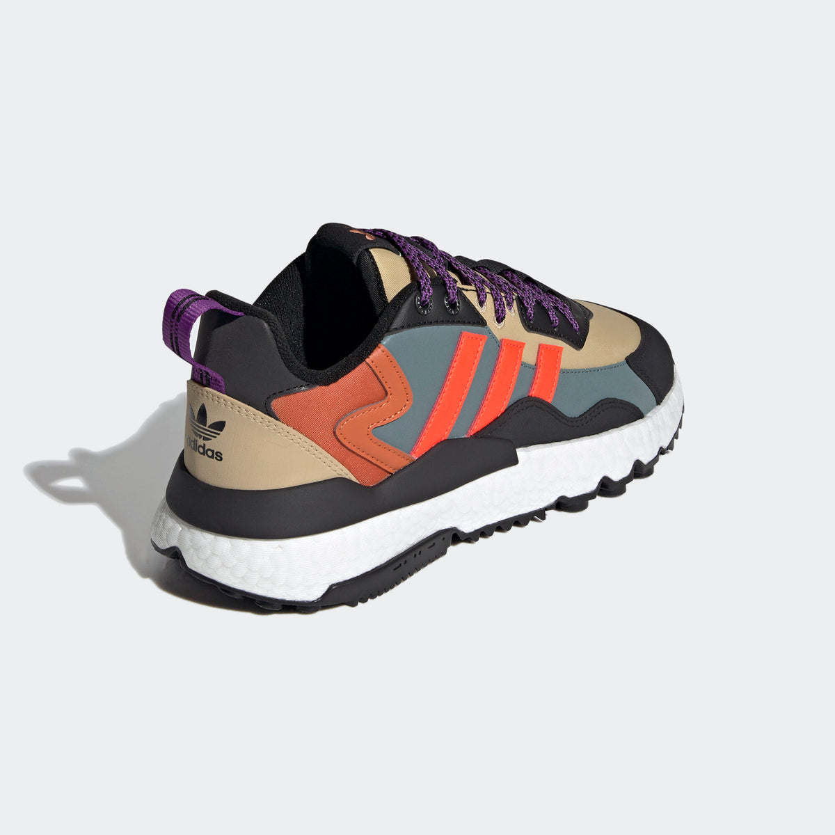 Adidas Nite Jogger Winterized Sneakers - Ochre / Dark Green / Black / Red - view 5