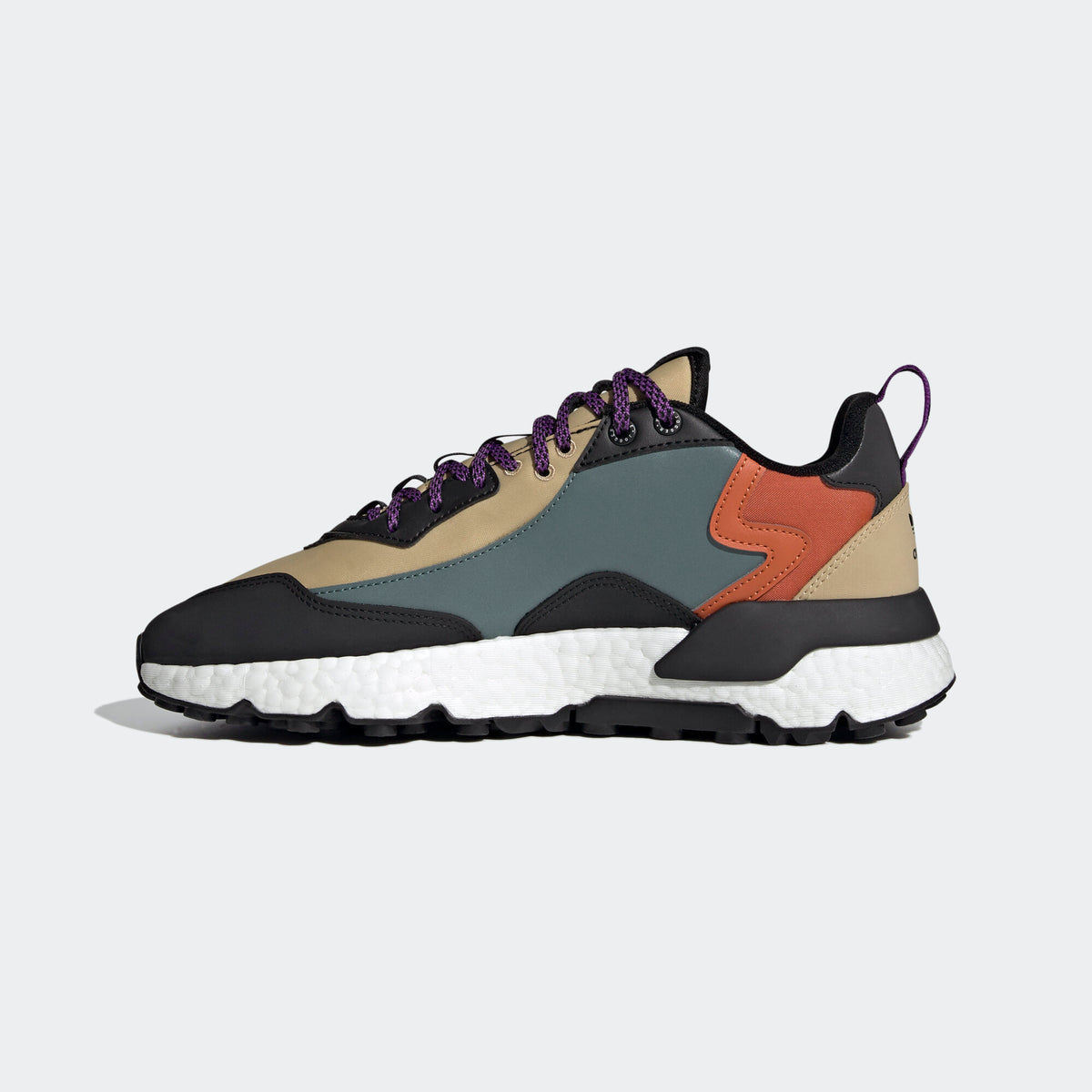 Adidas Nite Jogger Winterized Sneakers - Ochre / Dark Green / Black / Red - view 6