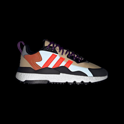 Adidas Nite Jogger Winterized Sneakers - Ochre / Dark Green / Black / Red - view 7