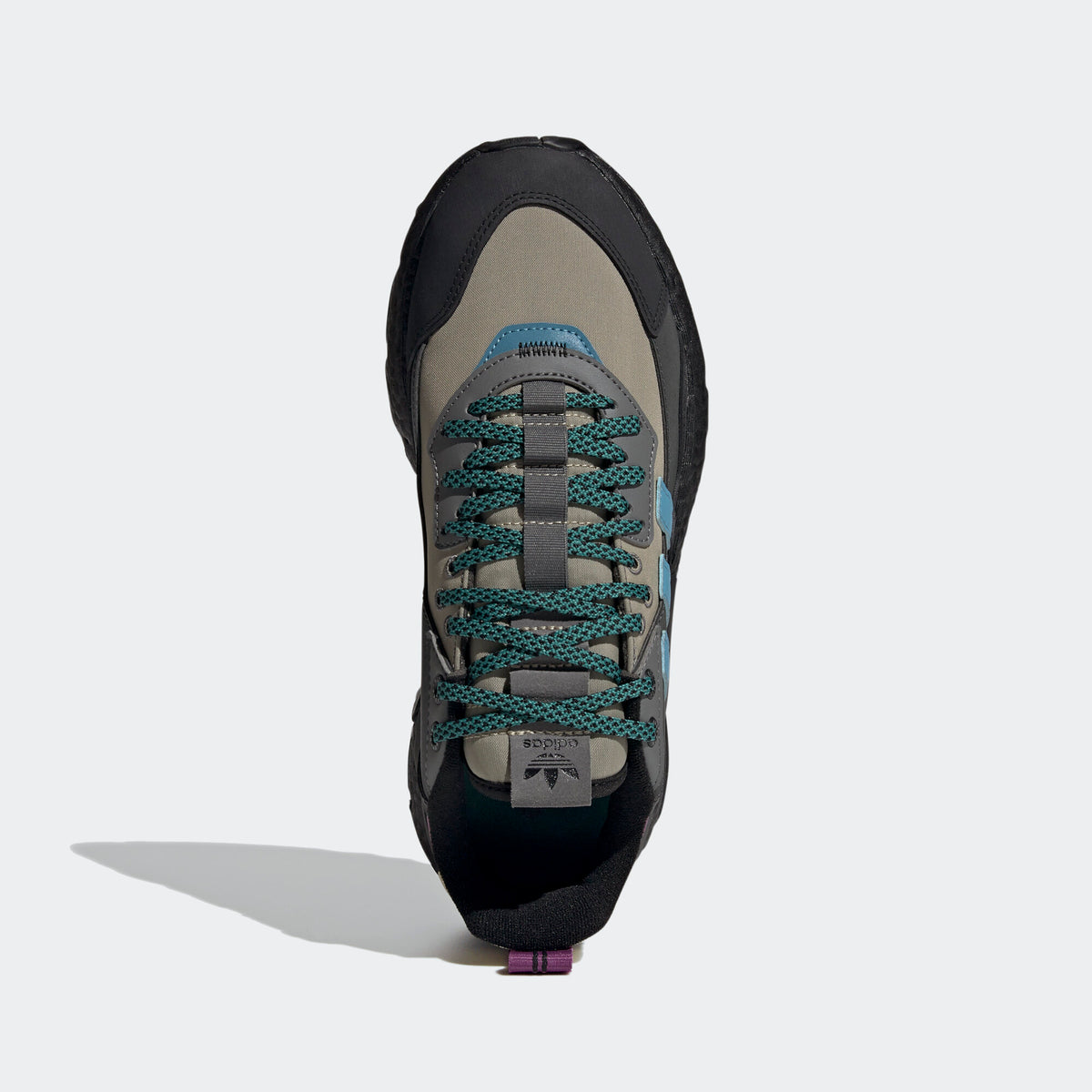 Adidas Nite Jogger Winterized Sneakers - Black / Dark Beige / Dark Grey / Purple / Blue - view 2