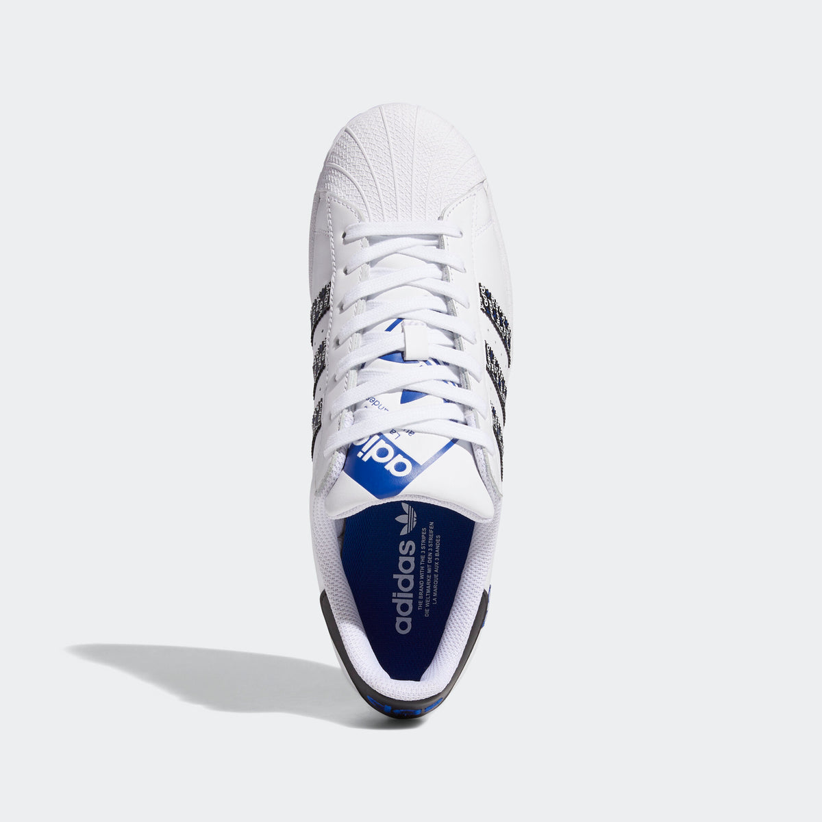 Adidas Superstar Sneakers - White / Core Black / Collegiate Blue - view 3