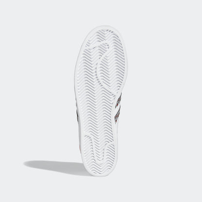 Adidas Superstar Sneakers - White / Core Black / Better Scarlet - view 4