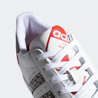 Adidas Superstar Sneakers - White / Core Black / Better Scarlet - view 8