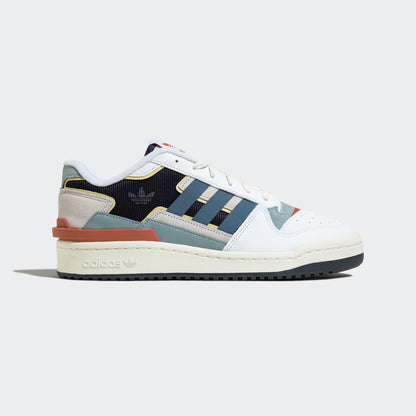 Adidas Forum Exhibit LOW Sneakers - White / Black / Haze Blue / Beige / Orange / Denim Blue - view 1