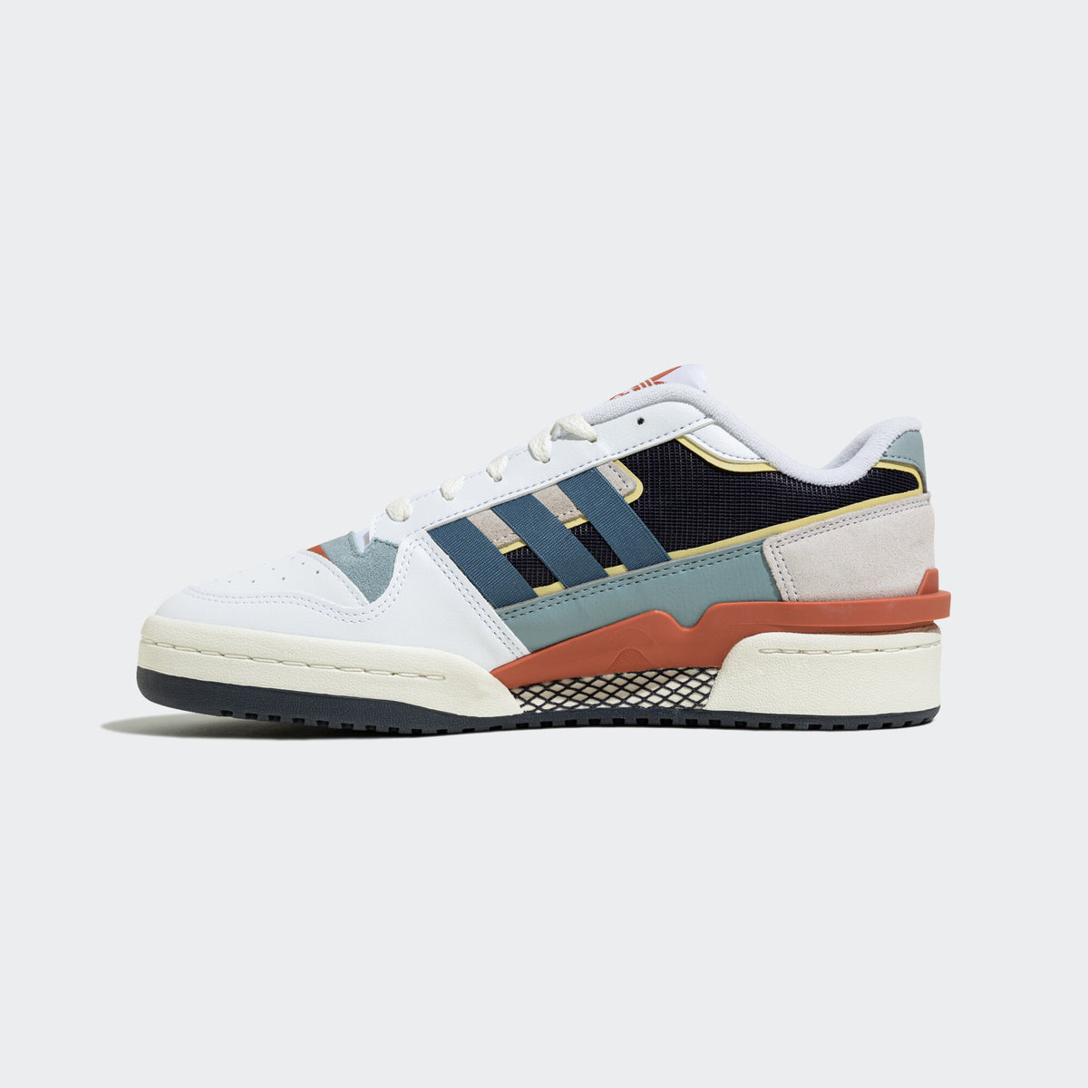 Adidas Forum Exhibit LOW Sneakers - White / Black / Haze Blue / Beige / Orange / Denim Blue - view 2