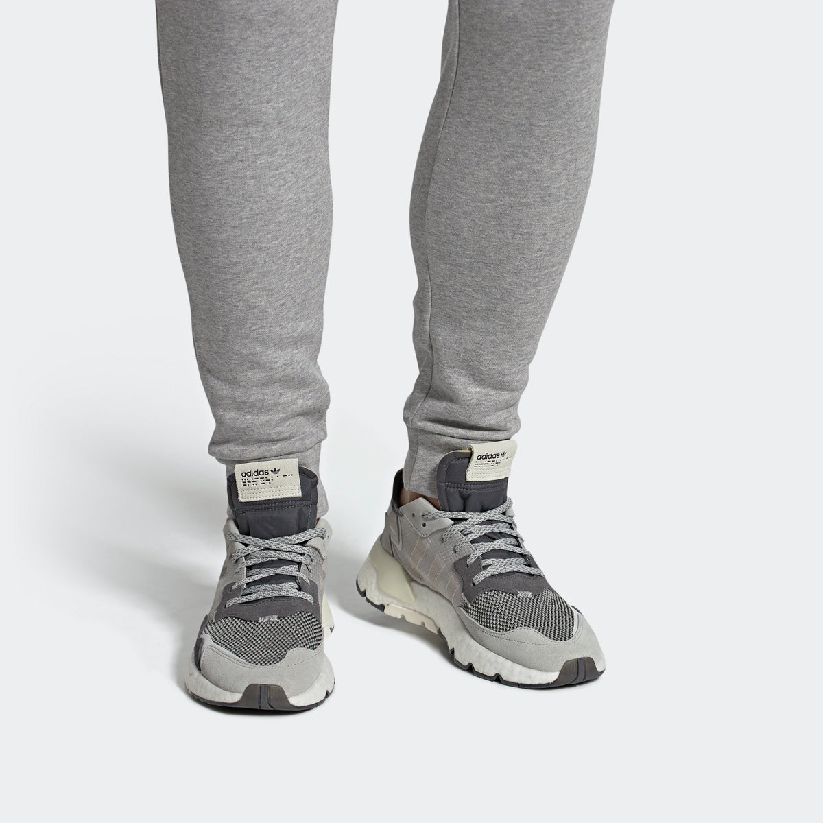 Adidas Nite Jogger Sneakers - Grey Five / Grey One / Grey Two - view 2