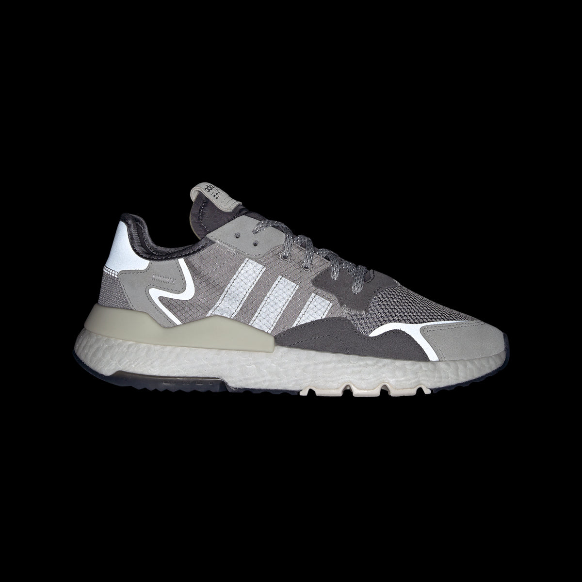 Adidas Nite Jogger Sneakers - Grey Five / Grey One / Grey Two - view 8