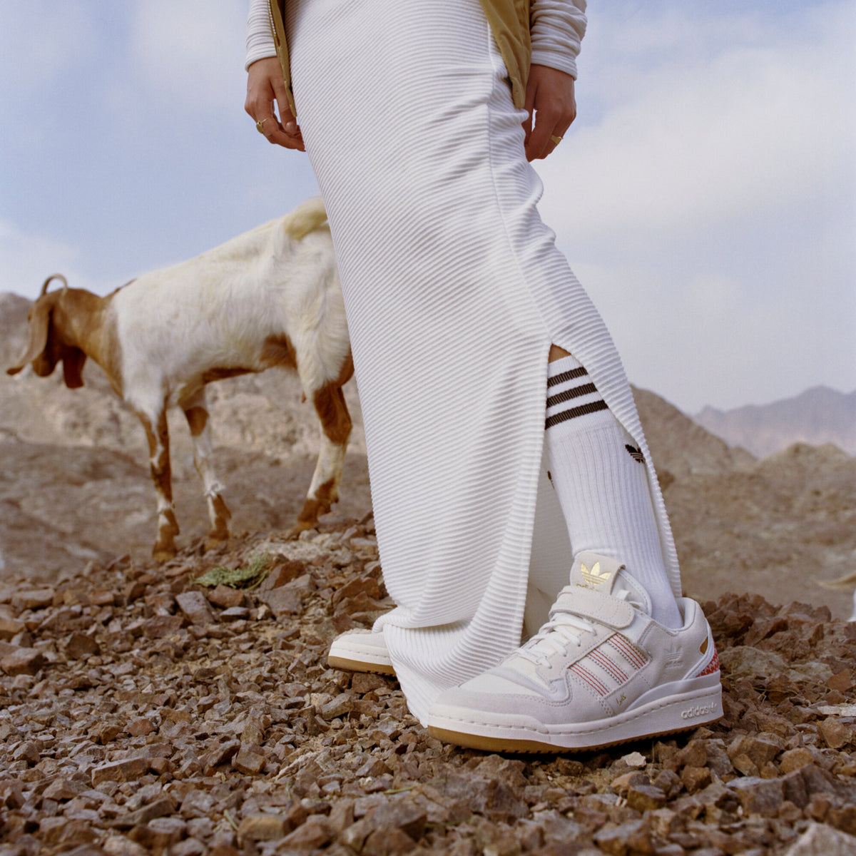 Adidas Forum 84 Low Arwa Sneakers - White / Light Grey / Red - view 2