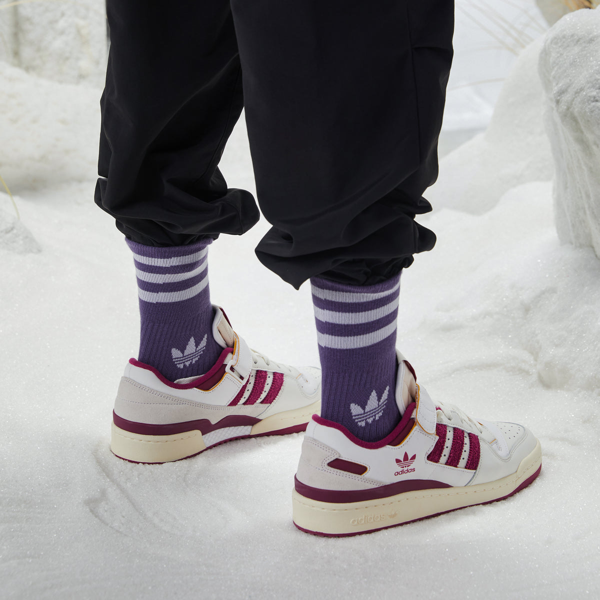 Adidas Forum 84 LOW Sneakers - White / Purple - view 1