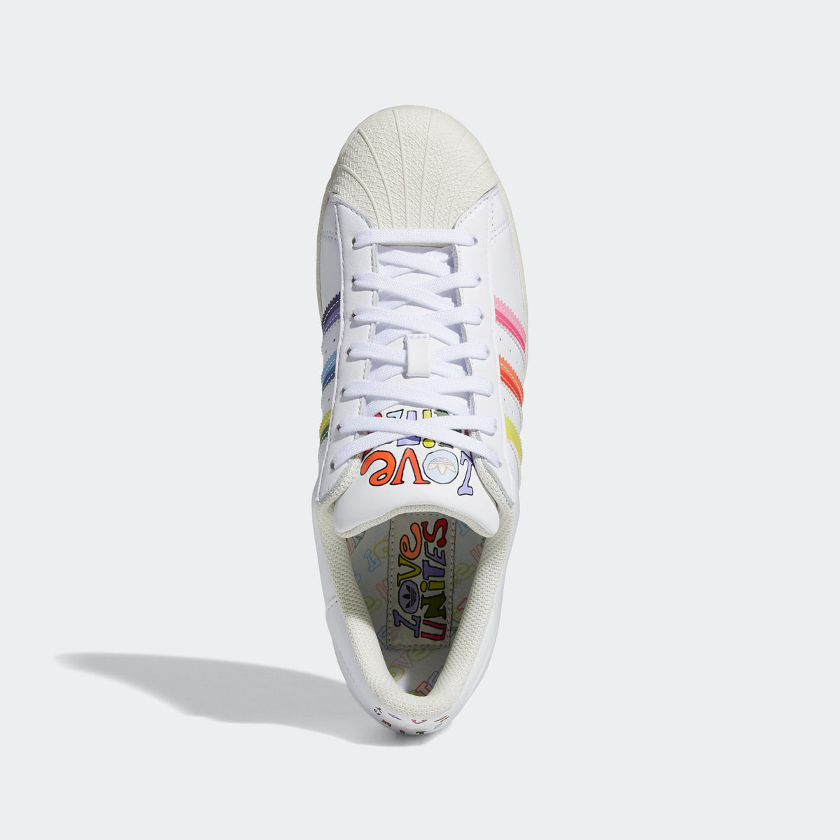 Adidas Superstar Pride Sneakers - White / Yellow / Red / Blue / Green / Purple - view 2
