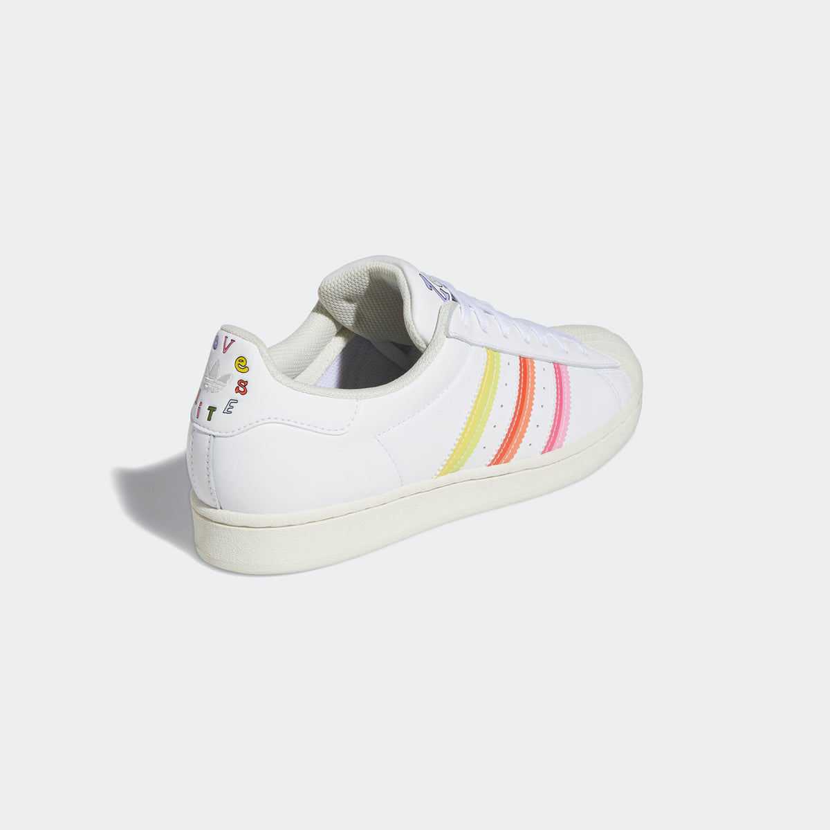 Adidas Superstar Pride Sneakers - White / Yellow / Red / Blue / Green / Purple - view 5