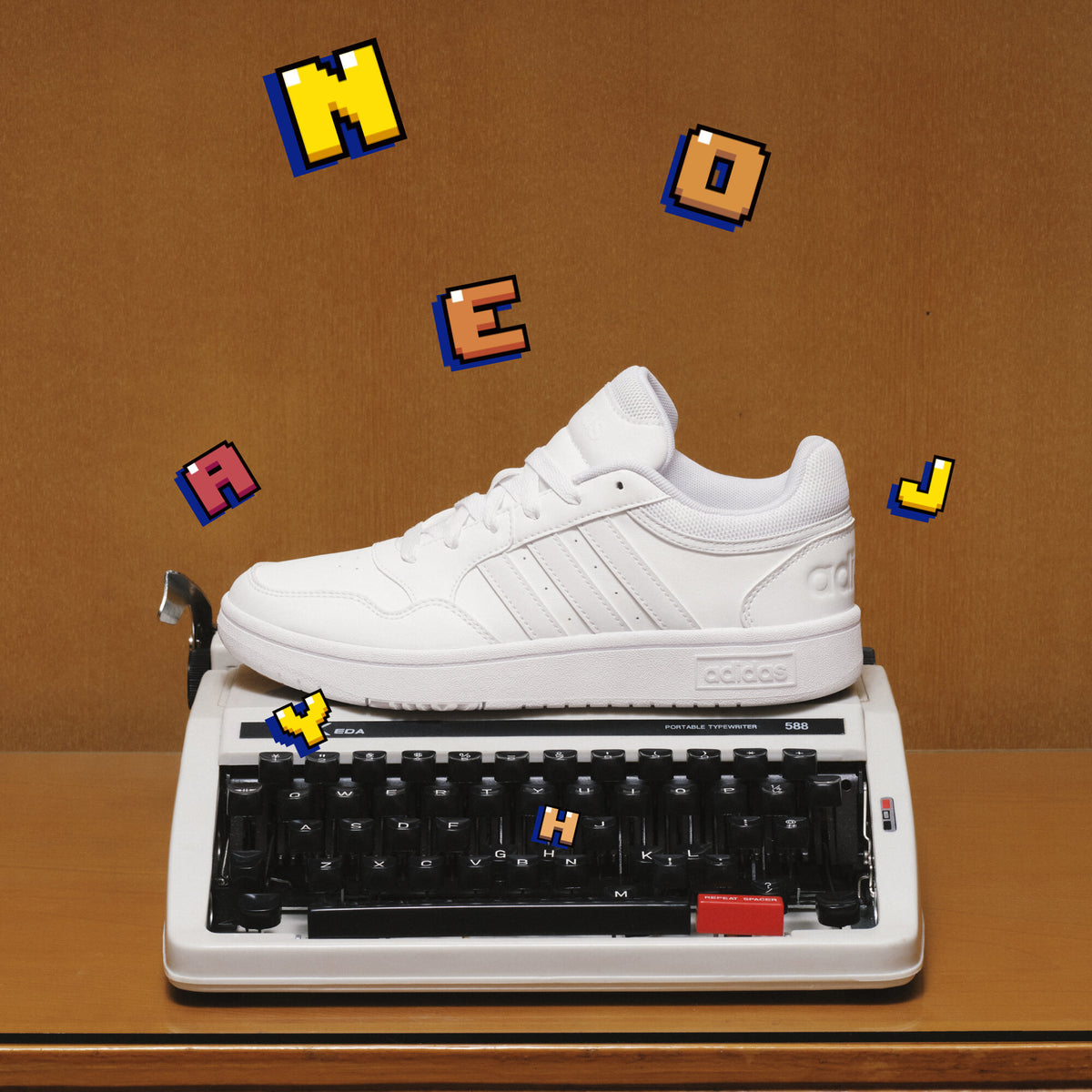 Adidas Hoops 3.0 Lifestyle Sneakers - White - view 1