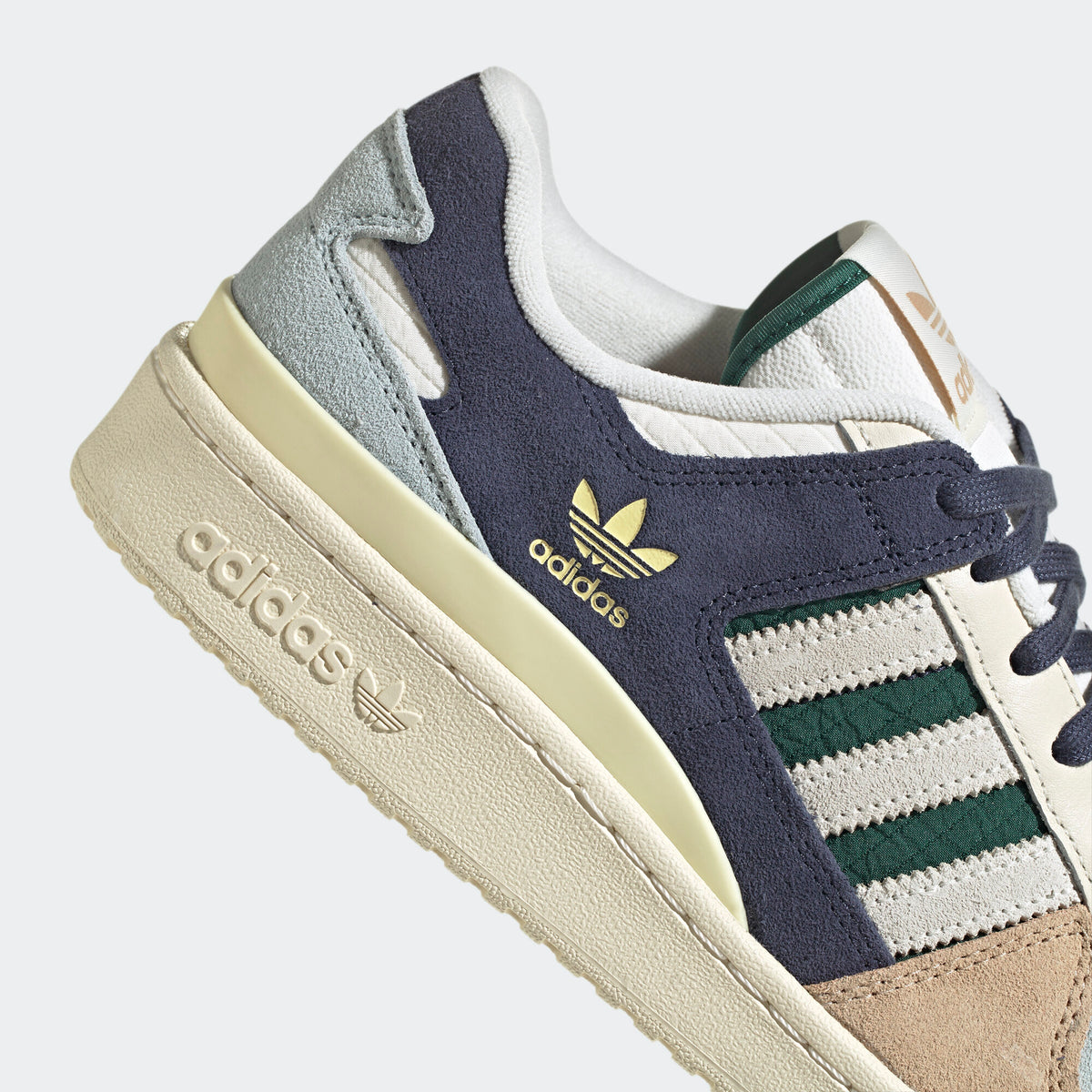 Adidas Forum 84 LOW Sneakers - White / Dark Navy / Light Blue / Light Brown / Green / Yellow - view 8