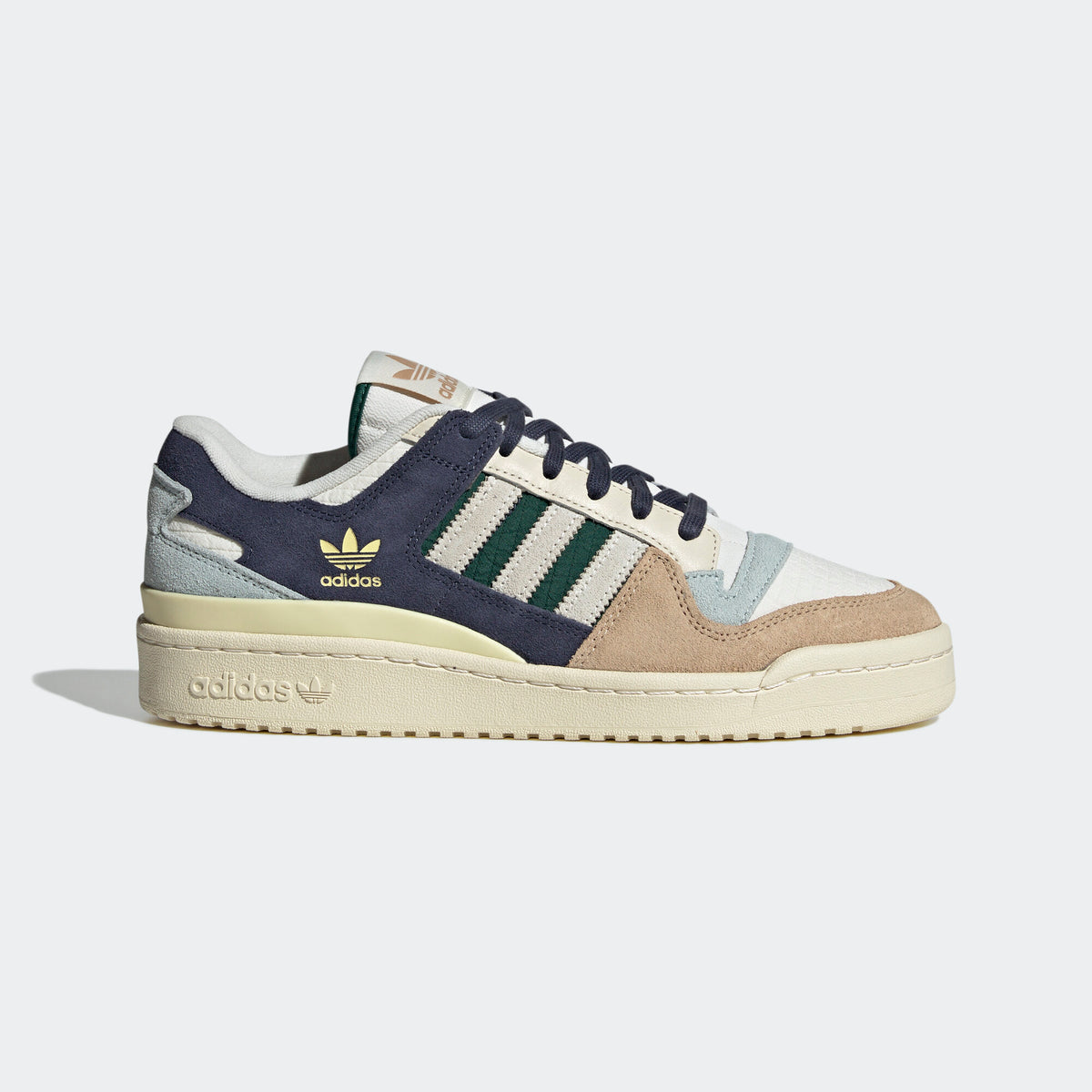Adidas Forum 84 LOW Sneakers - White / Dark Navy / Light Blue / Light Brown / Green / Yellow - view 1