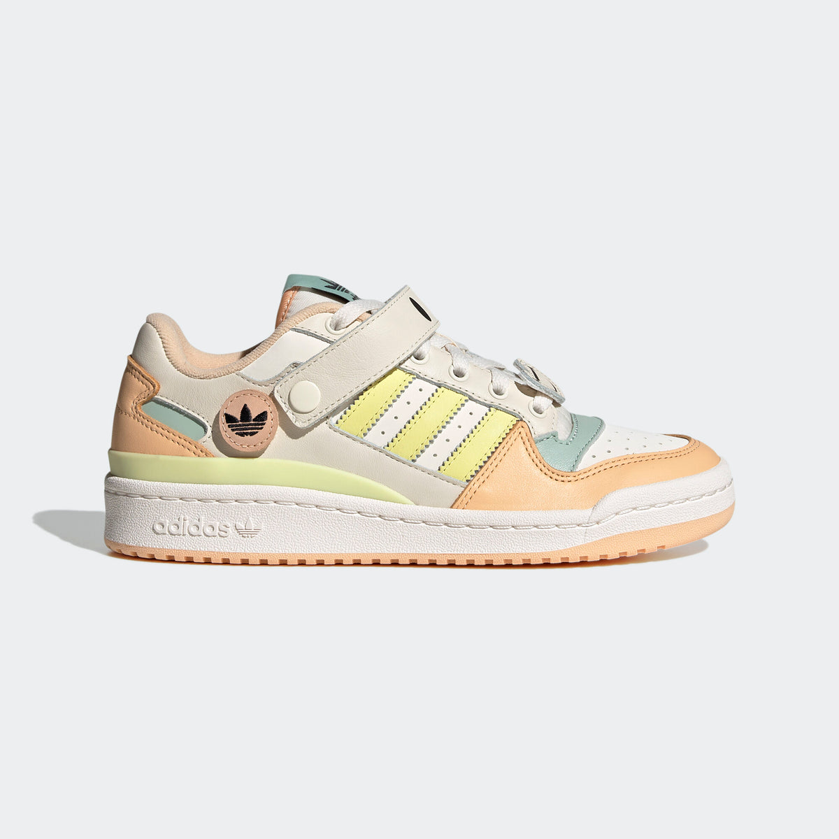 Adidas Forum LOW Sneakers - White / Light Orange / Beige / Yellow / Green - view 1