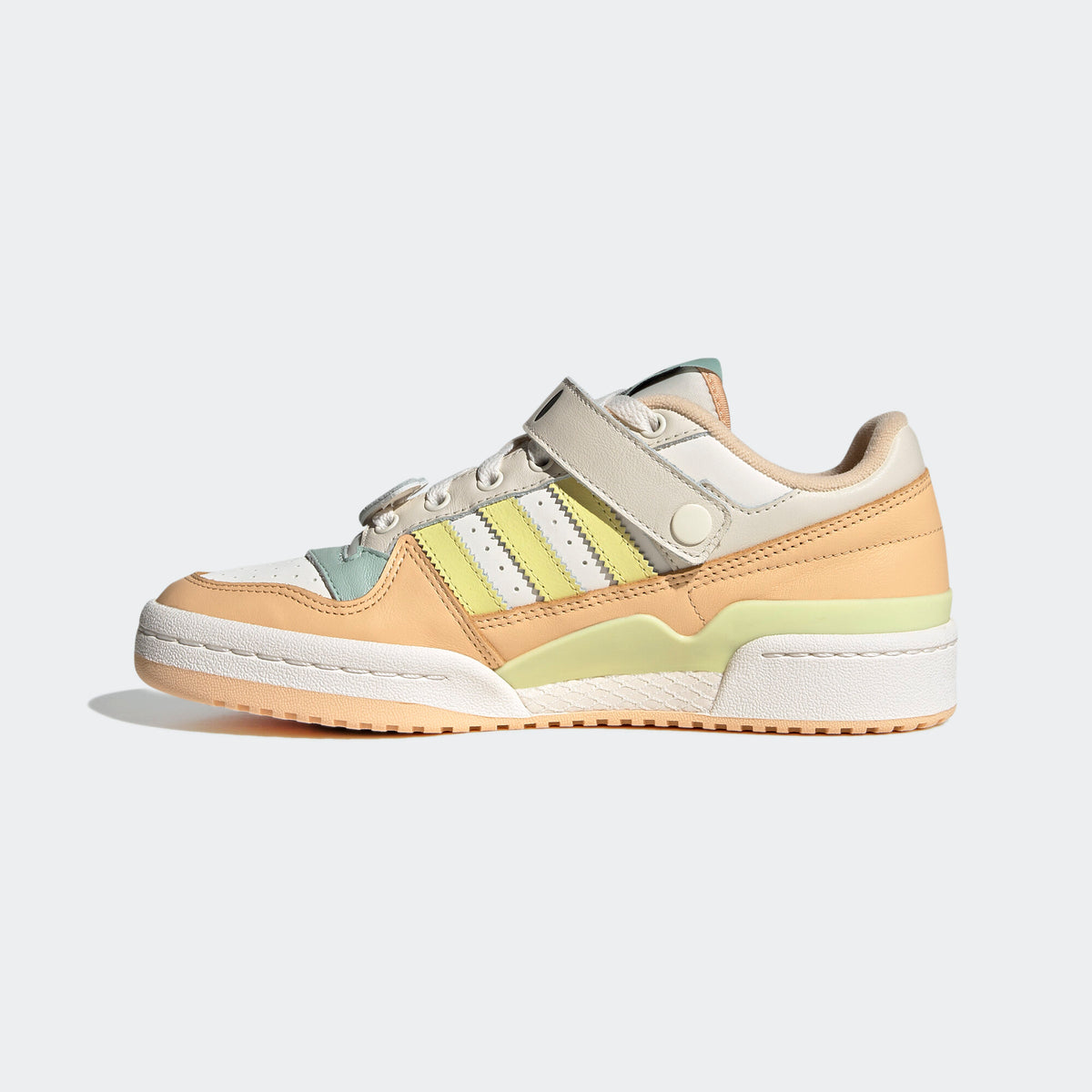 Adidas Forum LOW Sneakers - White / Light Orange / Beige / Yellow / Green - view 3