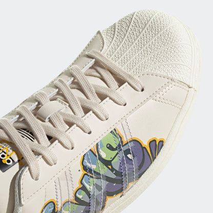 Adidas Superstar Sneakers - White / Purple / Green / Blue - view 7