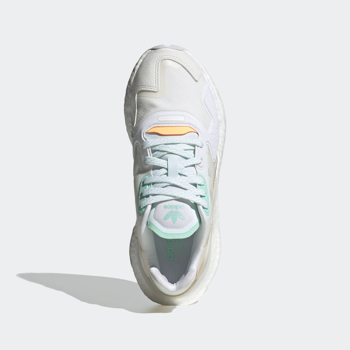 Adidas Day Jogger Sneakers - White / Orange / Mint Green - view 2