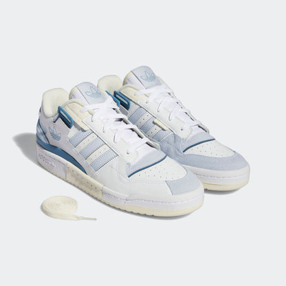 Adidas Forum Exhibit Low Sneakers - White / Light Blue Grey / Dark Blue - view 2