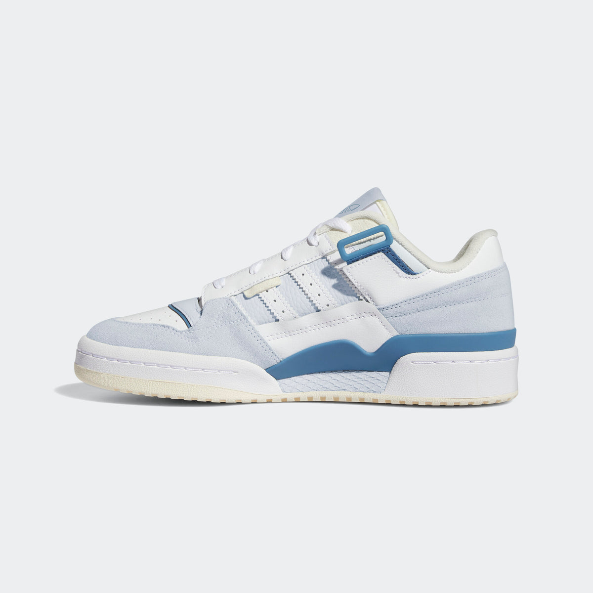 Adidas Forum Exhibit Low Sneakers - White / Light Blue Grey / Dark Blue - view 3