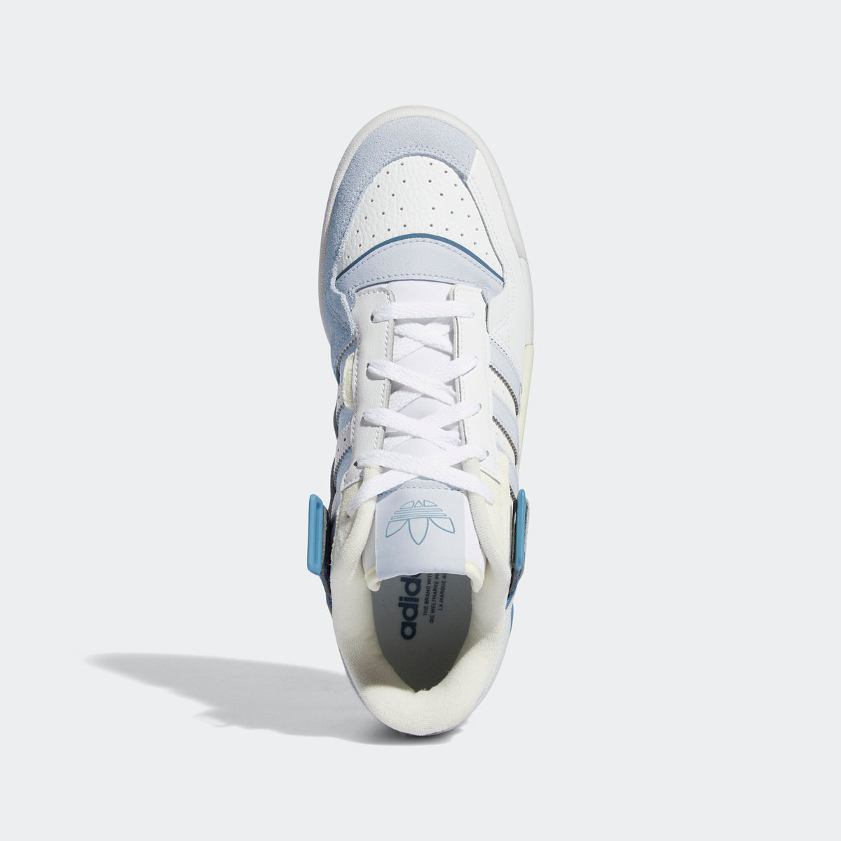 Adidas Forum Exhibit Low Sneakers - White / Light Blue Grey / Dark Blue - view 4