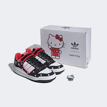Adidas Forum LOW Sneakers - White / Black / Pink / Red - view 2