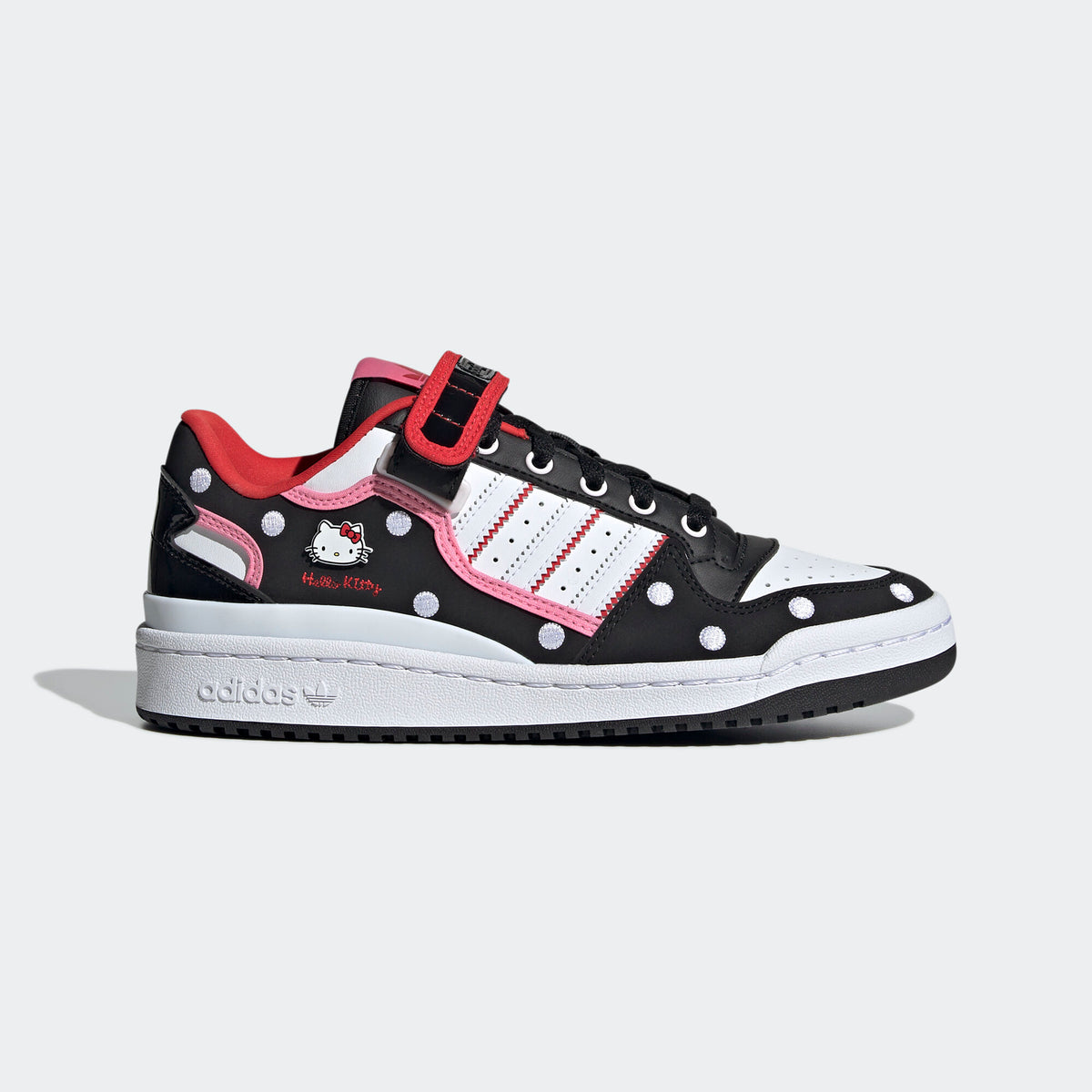 Adidas Forum LOW Sneakers - White / Black / Pink / Red - view 1