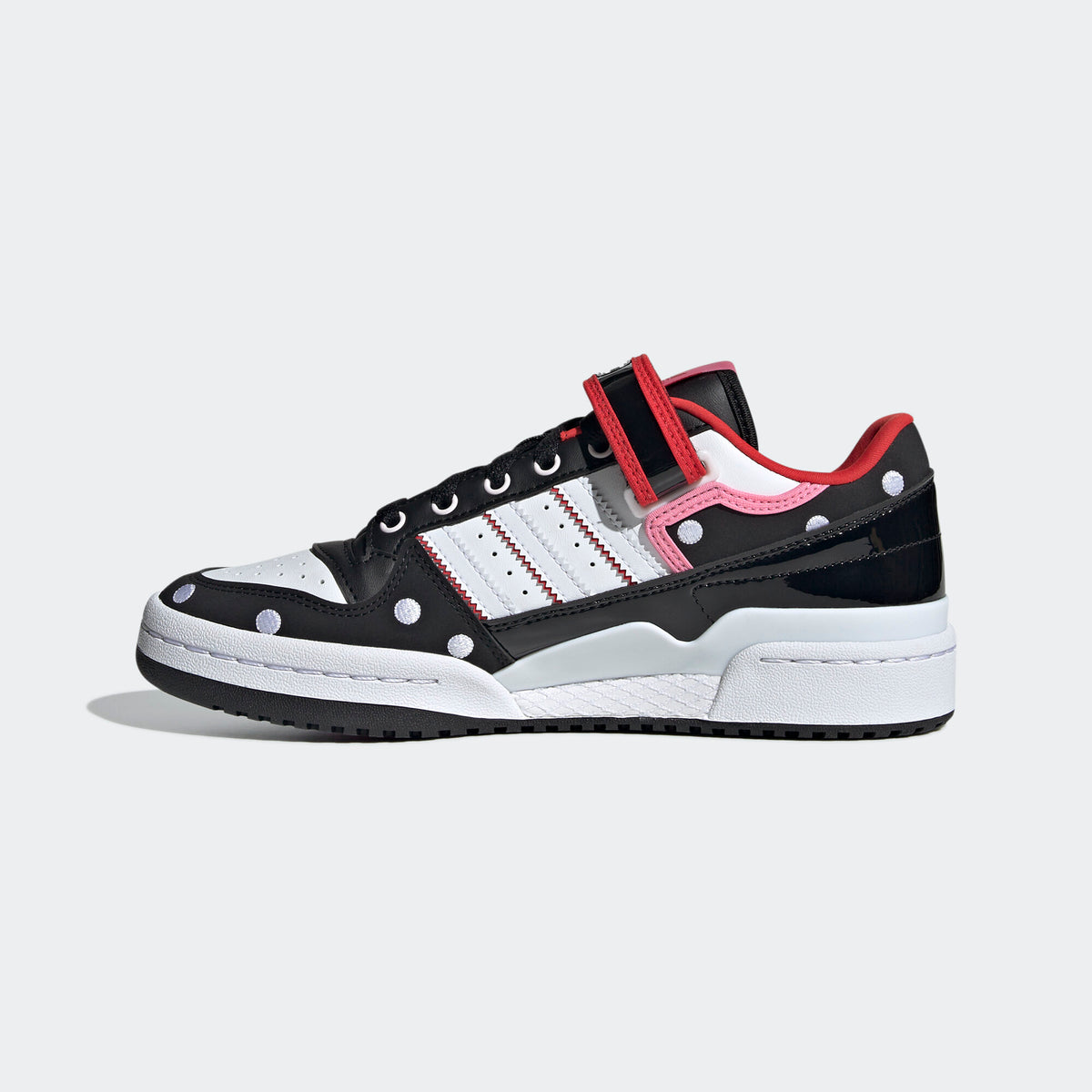 Adidas Forum LOW Sneakers - White / Black / Pink / Red - view 3