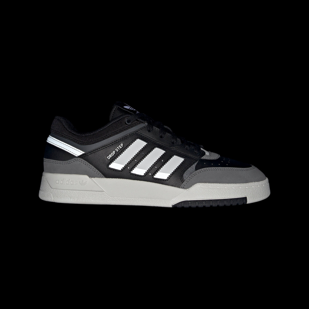 Adidas Drop Step Low Sneakers - Black / Dark Grey / White - view 2