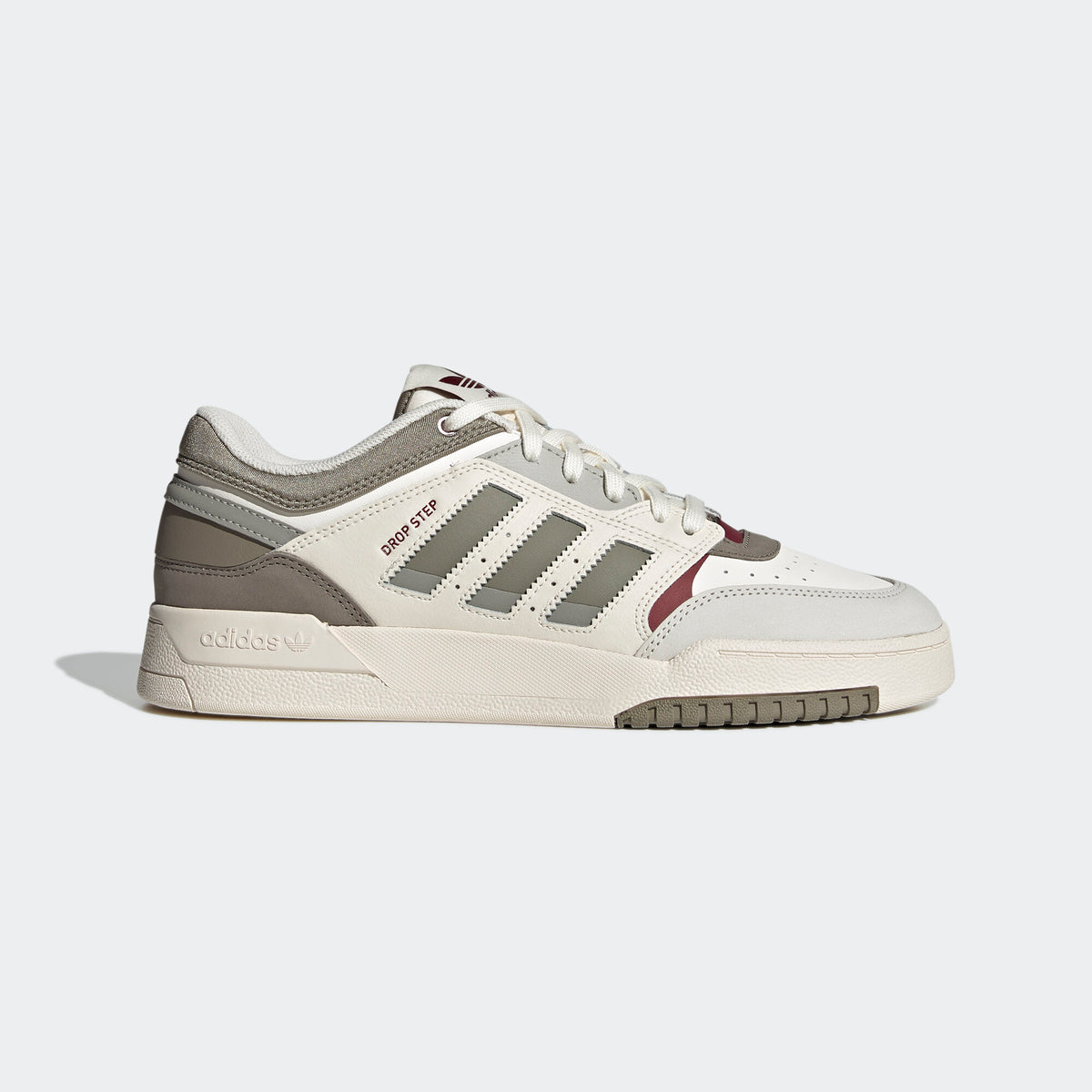 Adidas Drop Step Low Sneakers - White / Dark Green / Grey - view 1