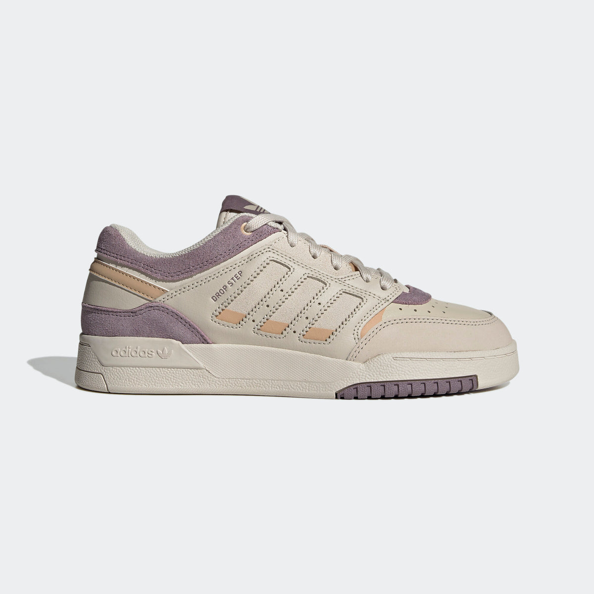 Adidas Drop Step Low Sneakers - White / Purple - view 1