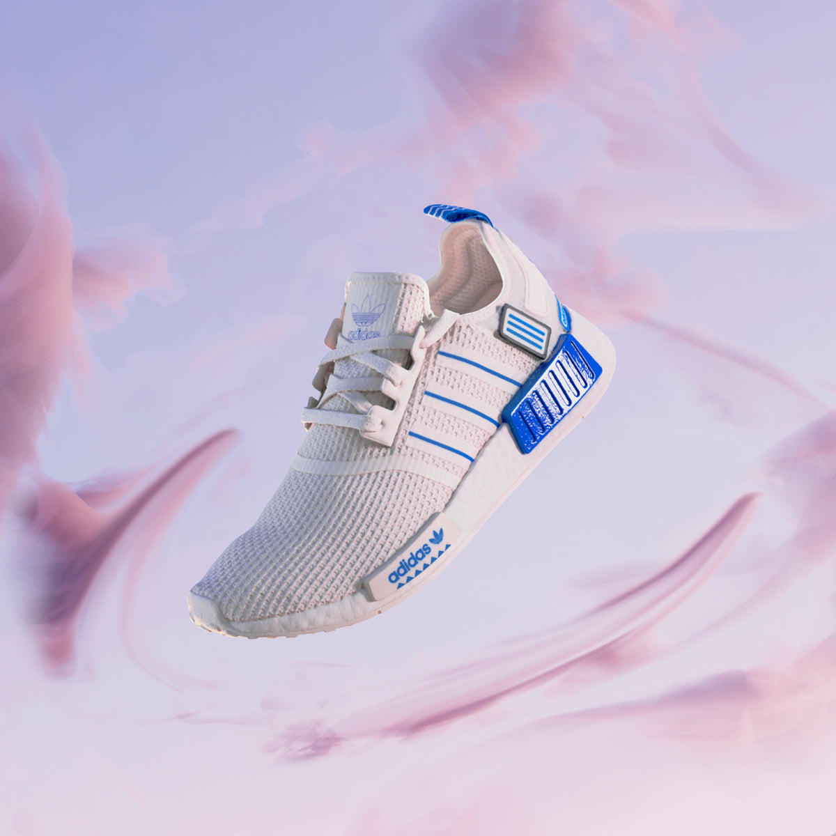 Adidas NMD_R1 Sneakers - Off White / Crystal White / Blue - view 1