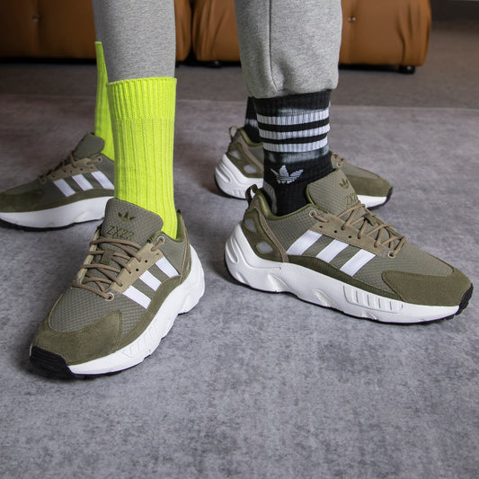 Adidas ZX 22 BOOST Sneakers - Grey / Green / White - view 1