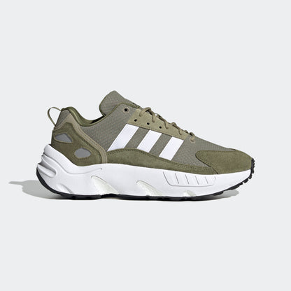 Adidas ZX 22 BOOST Sneakers - Grey / Green / White - view 4