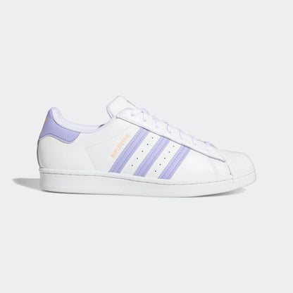 Adidas Superstar Sneakers - White / Light Purple - view 1