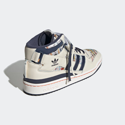 Adidas Forum MID Sneakers - White / Black / Orange / Yellow - view 6