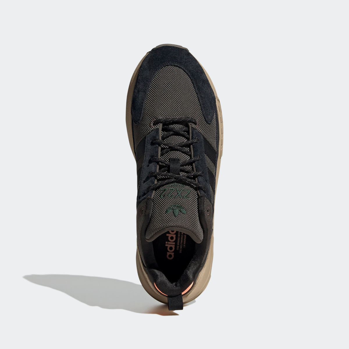 Adidas ZX 22 BOOST Sneakers - Dark Green / Black / Brown / Orange - view 6