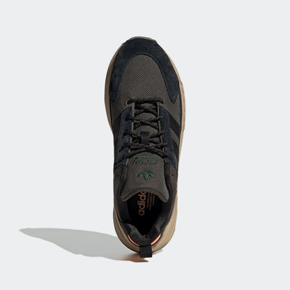 Adidas ZX 22 BOOST Sneakers - Dark Green / Black / Brown / Orange - view 6