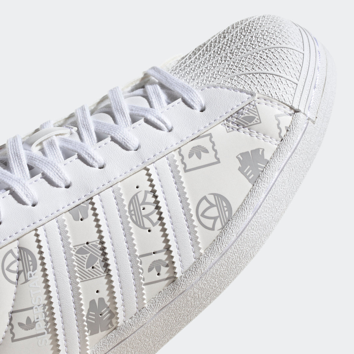 Adidas Superstar Sneakers - White / Silver Grey - view 7