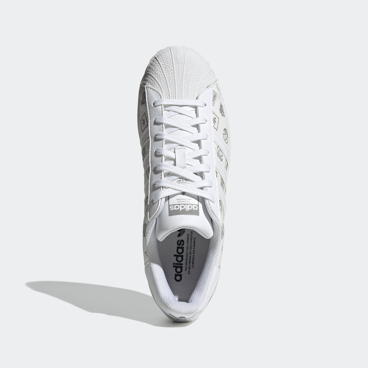 Adidas Superstar Sneakers - White / Silver Grey - view 3
