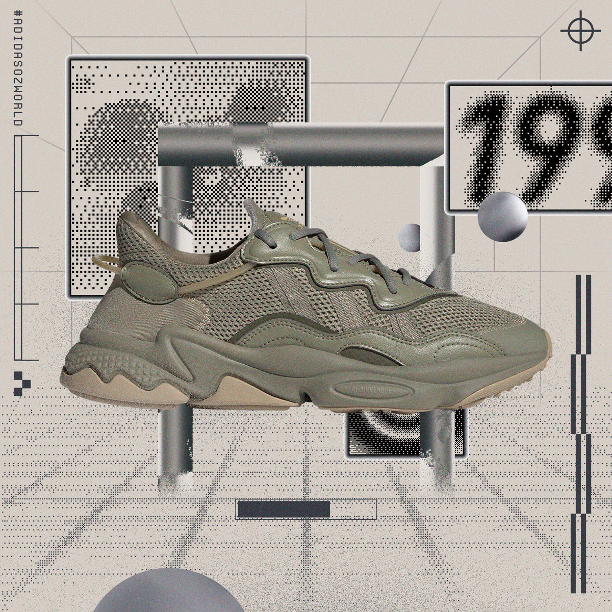 Adidas Ozweego Sneakers - Light Olive - view 1
