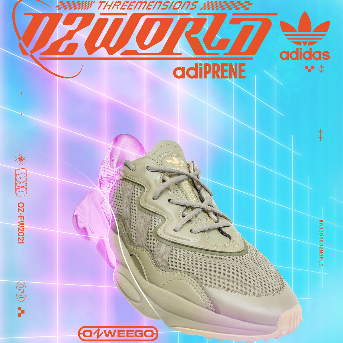 Adidas Ozweego Sneakers - Light Olive - view 2