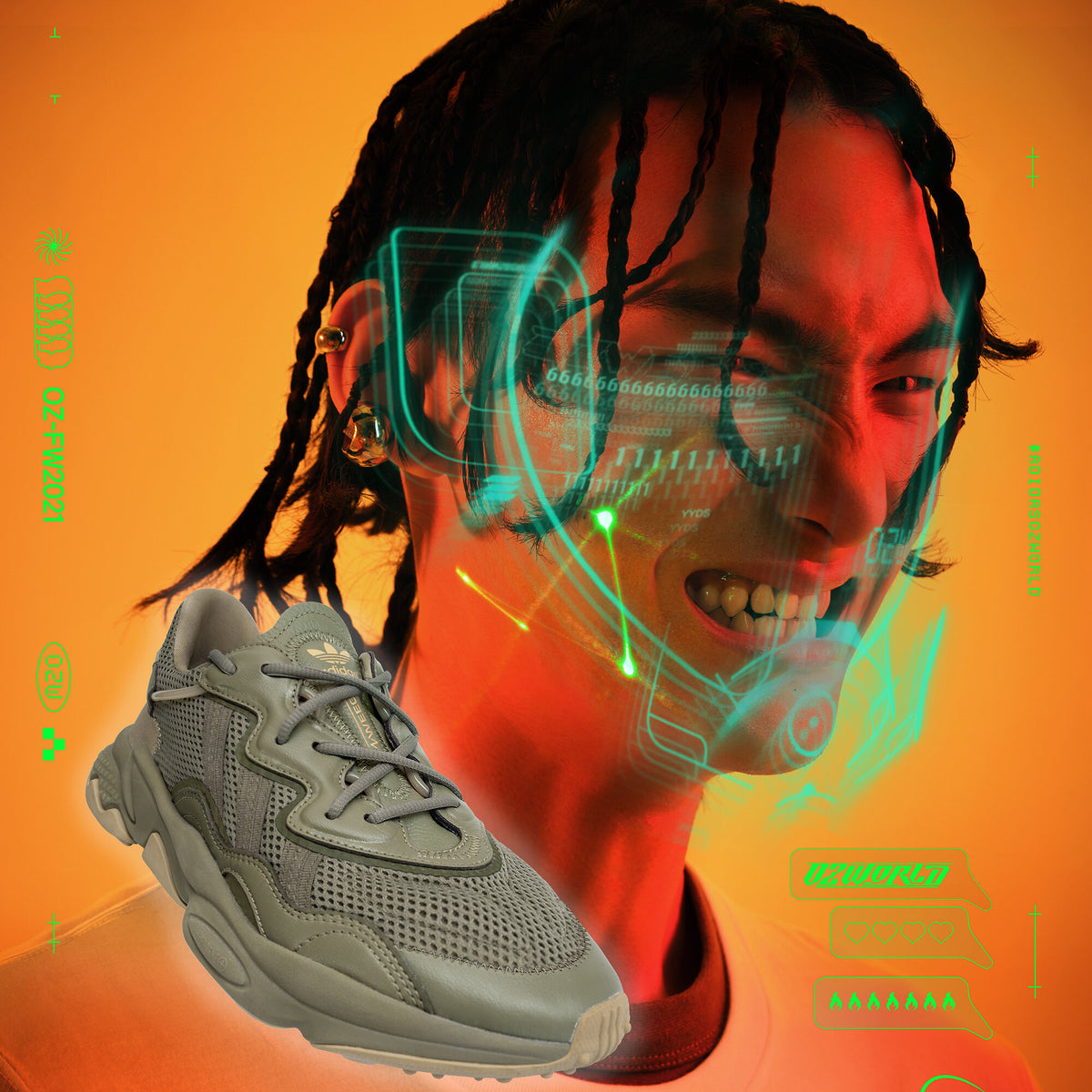Adidas Ozweego Sneakers - Light Olive - view 4