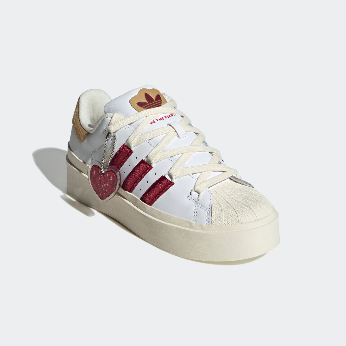 Adidas Superstar Bonega Sneakers - White / Dark Red / Light Brown - view 6