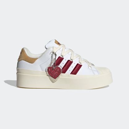 Adidas Superstar Bonega Sneakers - White / Dark Red / Light Brown - view 1