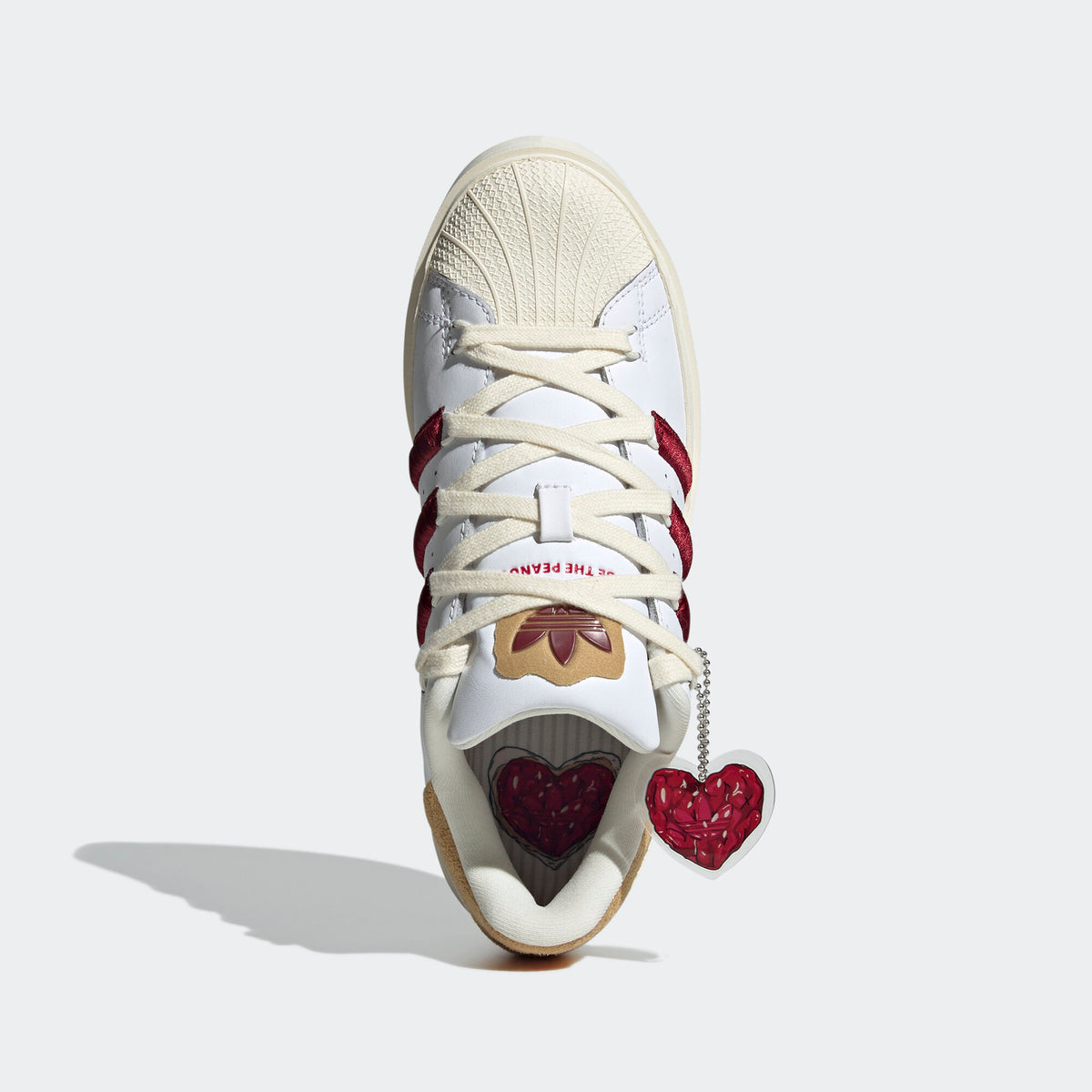Adidas Superstar Bonega Sneakers - White / Dark Red / Light Brown - view 4
