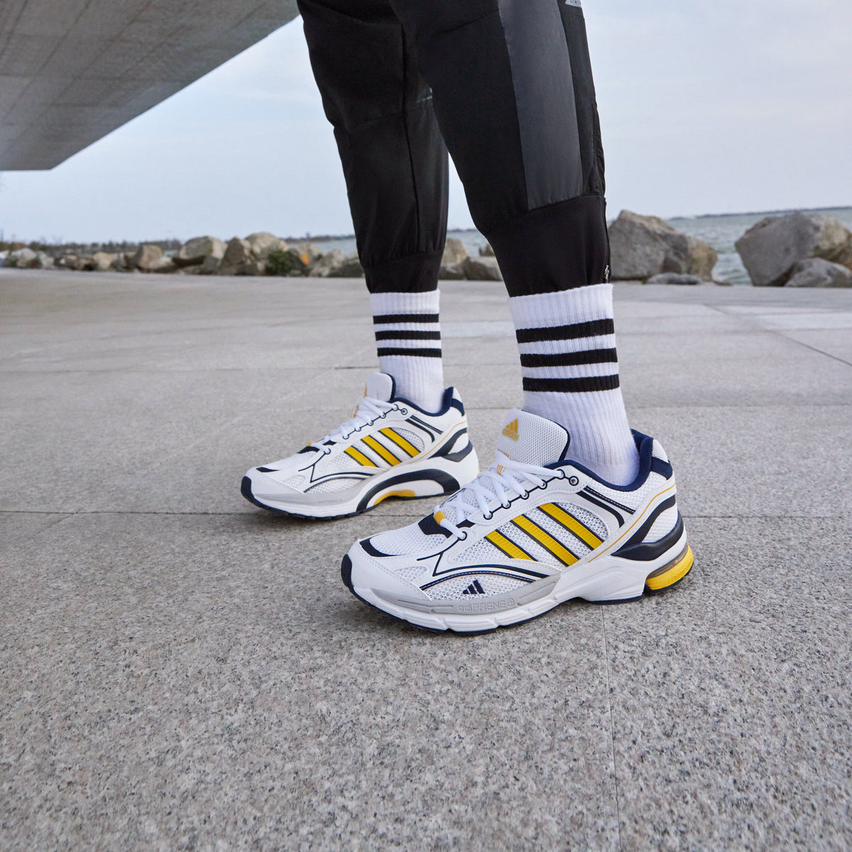 Adidas Spiritain 2000 Sneakers - White / Dark Navy / Yellow - view 1