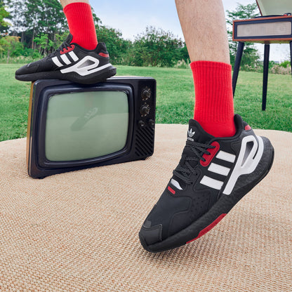 Adidas DAY Jogger Sneakers - Black / White / Red - view 2