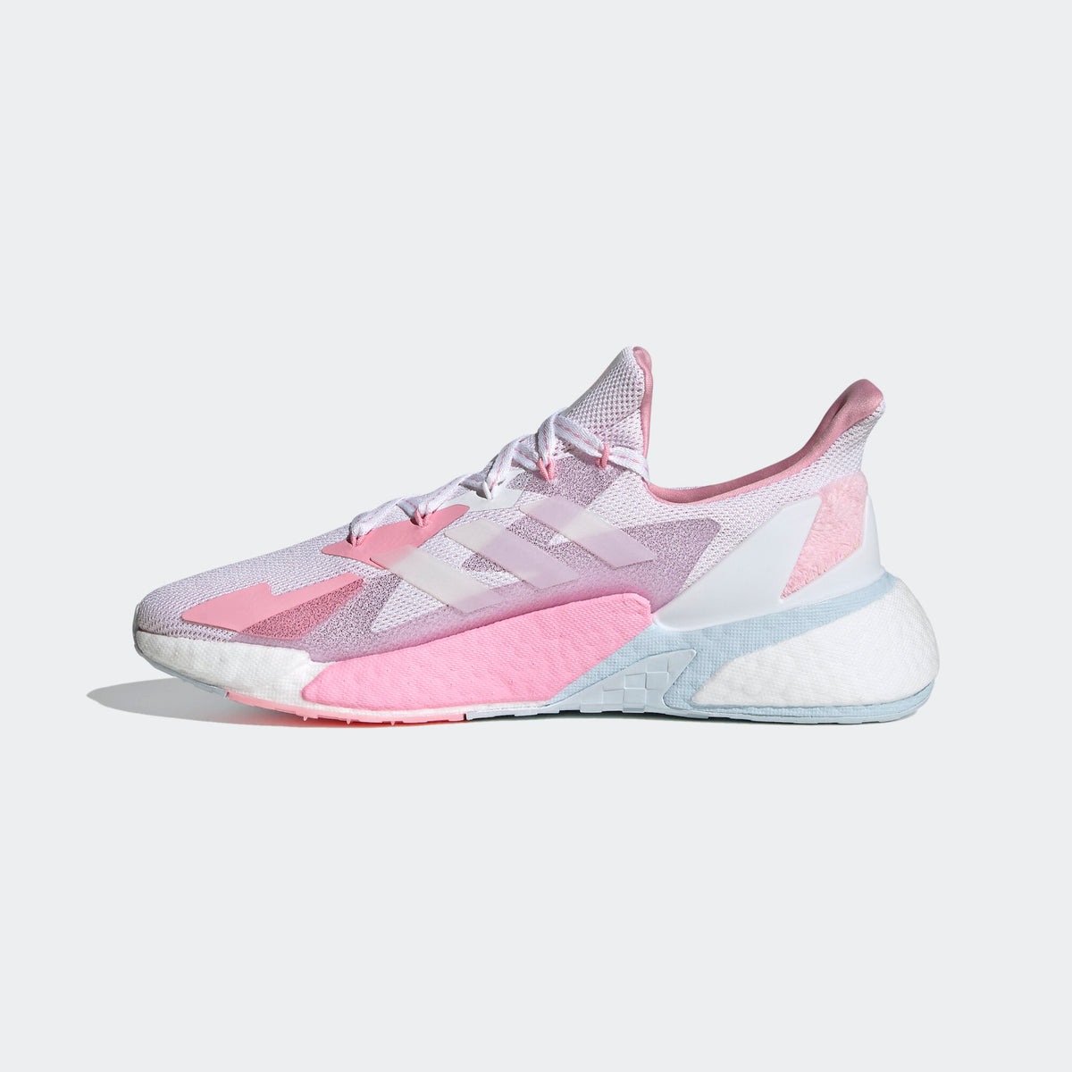 Adidas X9000L4 Sneakers - White / Purple / Pink / Light Grey / Light Blue - view 6