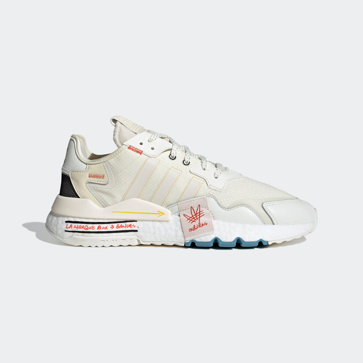 Adidas Nite Jogger Sneakers - Beige / Chalk White / Black - view 1